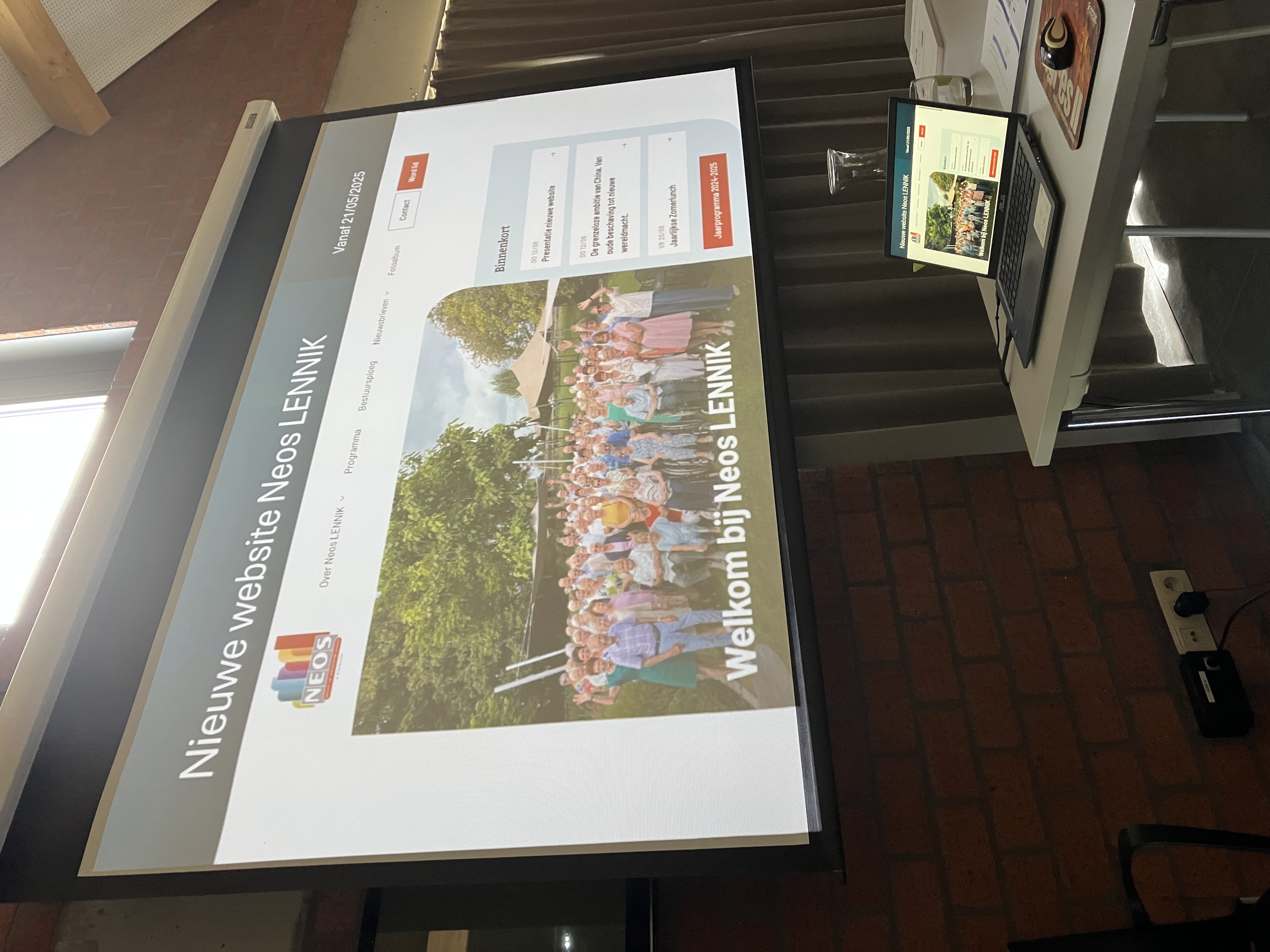 Nieuwe website infovergadering