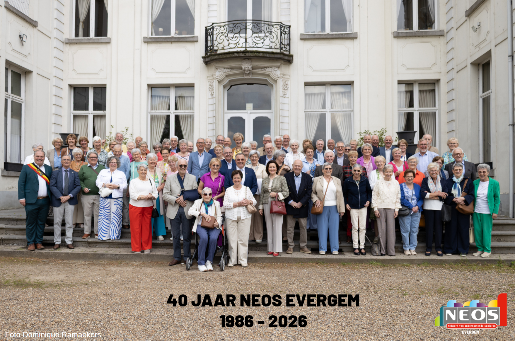 GROEPSFOTO NEOS EVERGEM 40 JAAR JUBILEUMFEEST