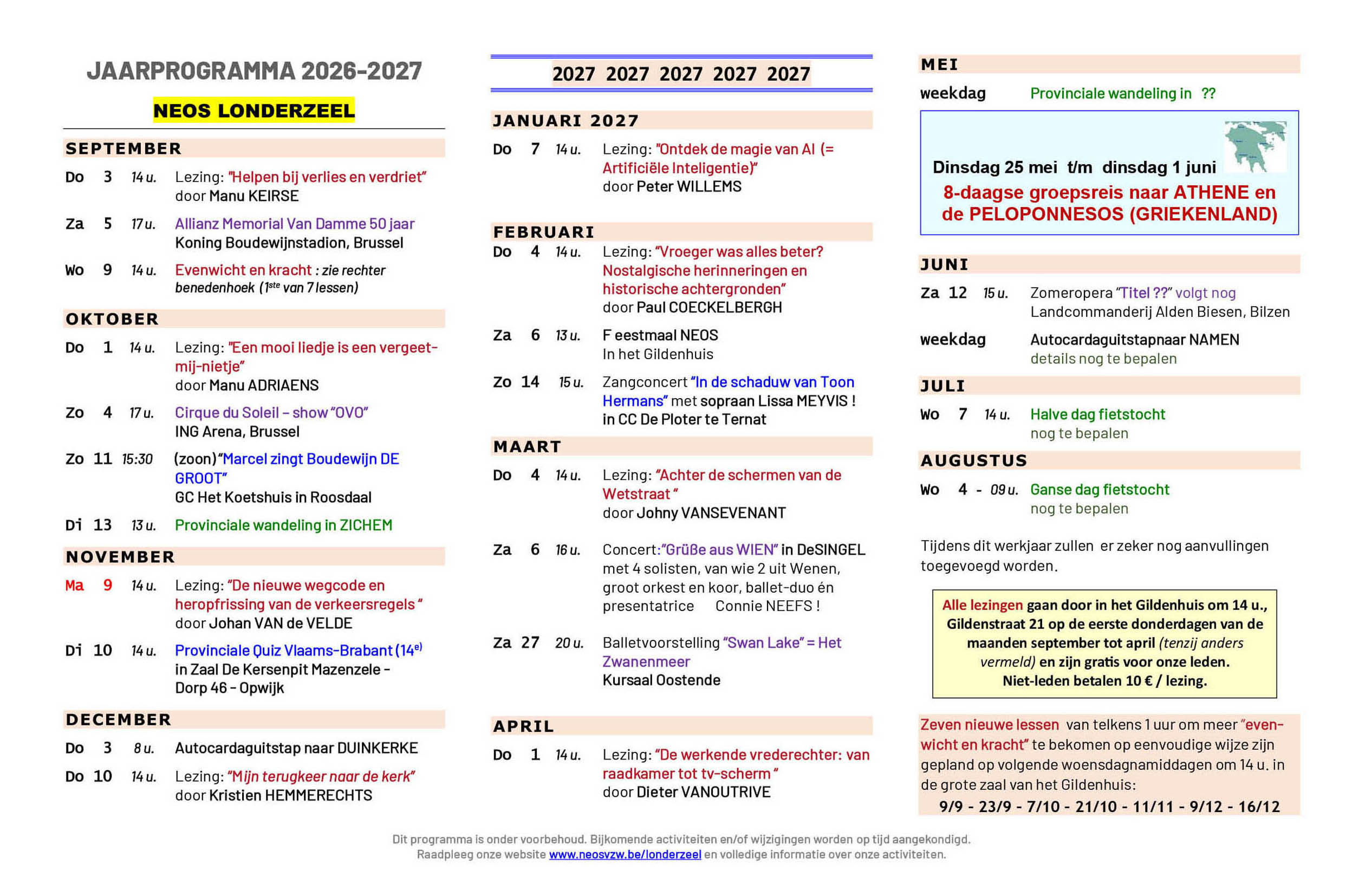 320X210 Plooifolder Jaarprogramma LONDERZEEL 2026 2027 V8 12 Augustus Compleet Binnenluiken