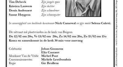 Nonkel Gaston is dood