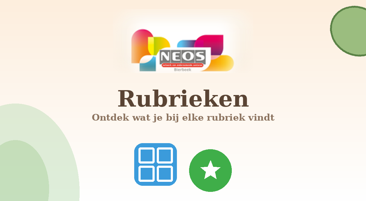 Banner Rubrieken