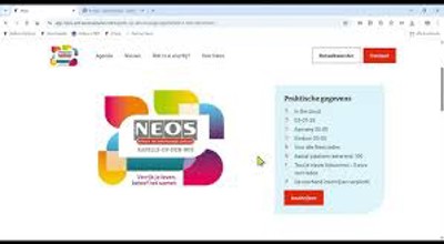 Inschrijving  via website