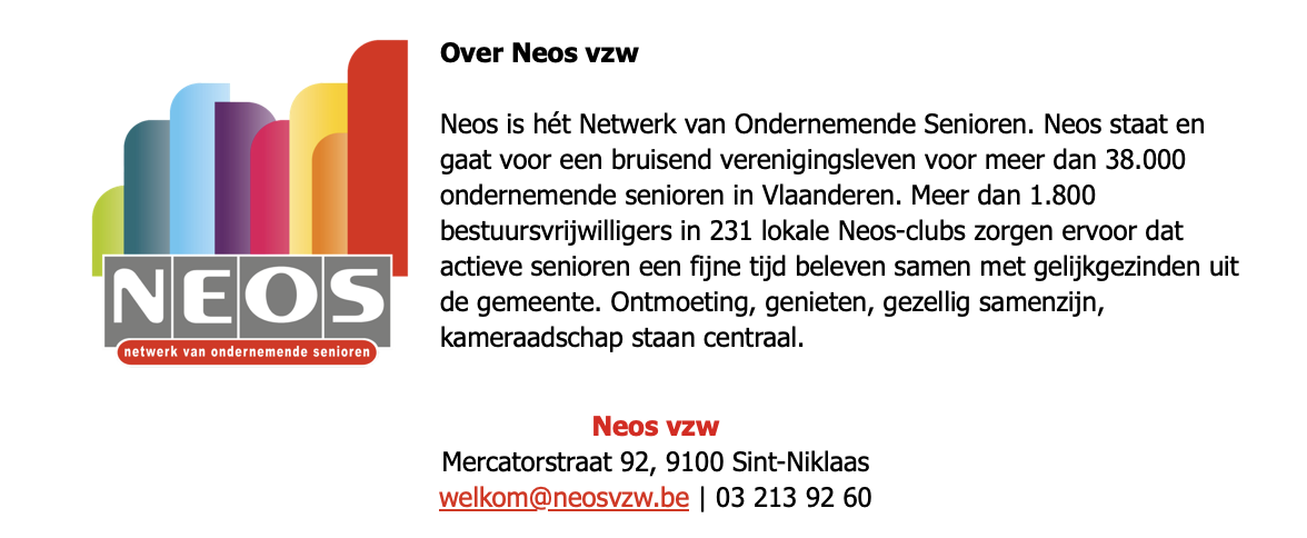 Neos vzw = ...